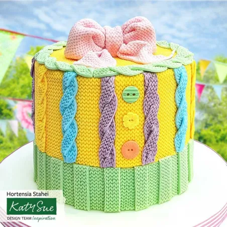 Gaufrage au silicone Motif de tricot