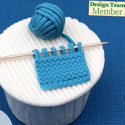 Silicone embosser knitting pattern