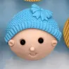 Silikonpräger Strickmuster