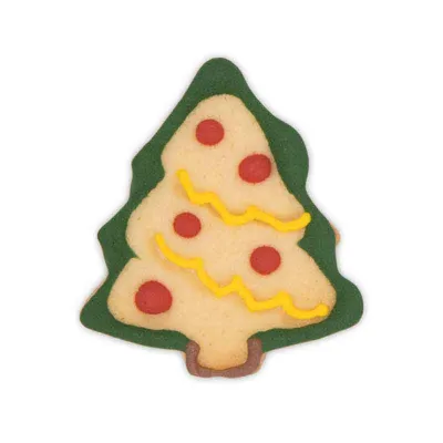 Cookie cutter with Christmas tree ejector for beautifully decorated biscuits
