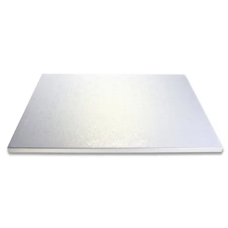 Vassoio per torte rettangolare extra resistente bianco perla 30 x 40 cm per un trasporto sicuro