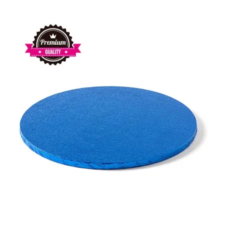 Piatto torta rotondo extra strong blu Ø 30 cm