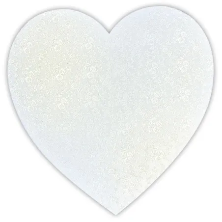 Vassoio per torte a cuore bianco perla Ø 30 cm