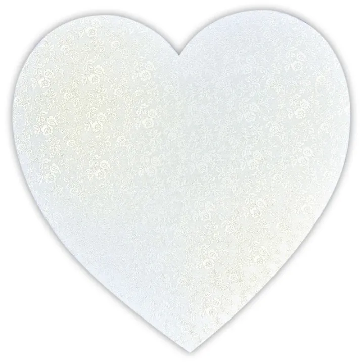 Plateau à gâteaux Cœur blanc nacré Ø 30 cm