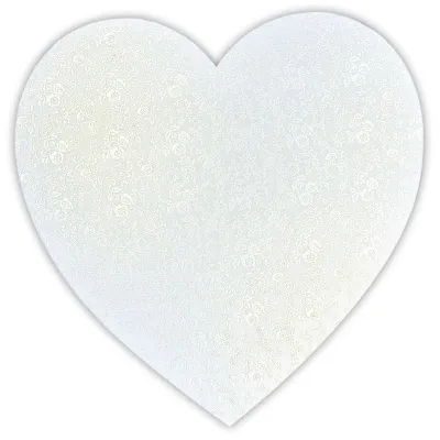 Tortenplatte Herz Perlweiss Ø 25 cm