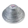 Cake plate round extra strong silver Ø 17.8 cm for safe transportation