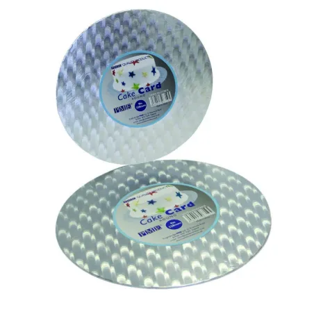 Vassoio per torte rotondo argento Ø 22.8 cm per un trasporto sicuro