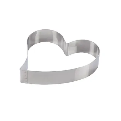 Tortenring Herz geschwungen Ø 20 cm x 5 cm für süsse Torten