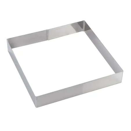 Fascia per torte quadrata 30 x 30 x 5 cm per torte e pan di Spagna raffinati