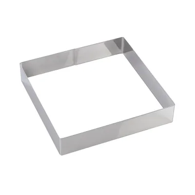 Tortenring Quadrat 26 x 26 x 5 cm für edle Torten und Biskuits