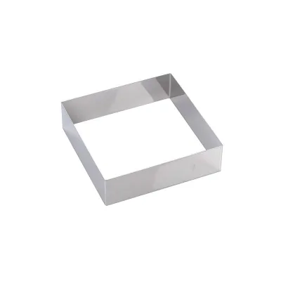 Tortenring Quadrat 18 x 18 x 5 cm für edle Torten und Biskuits
