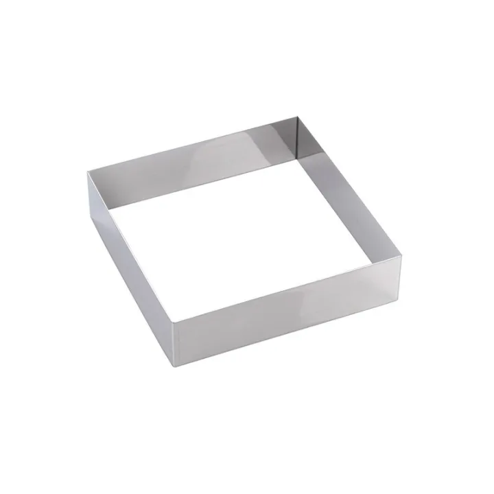 Anello per torte quadrato 20 x 20 x 5 cm per torte raffinate e pan di Spagna