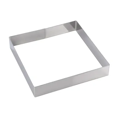 Tortenring Quadrat 28 x 28 x 5 cm für edle Torten und Biskuits