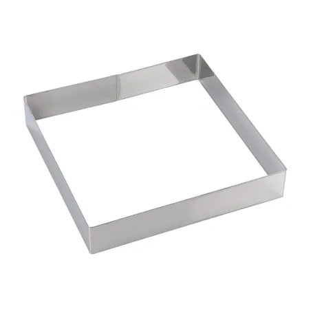 Cercle à tarte carré 28 x 28 x 5 cm pour tartes et biscuits raffinés