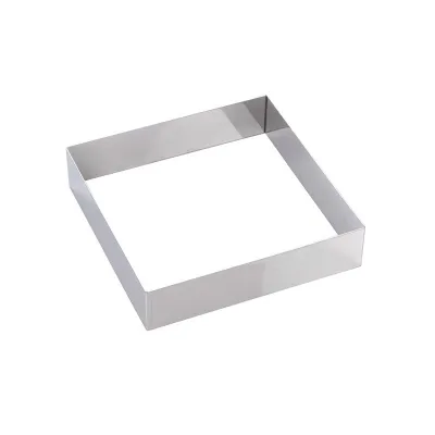 Tortenring Quadrat 22 x 22 x 5 cm für edle Torten und Biskuits
