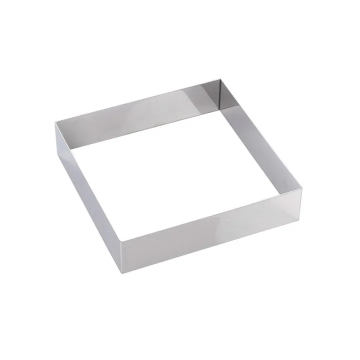 Square cake ring 22 x 22 x 5 cm for elegant cakes and sponge cakes