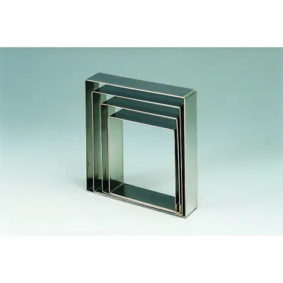 Square cake ring 22 x 22 x 5 cm for elegant cakes and sponge cakes