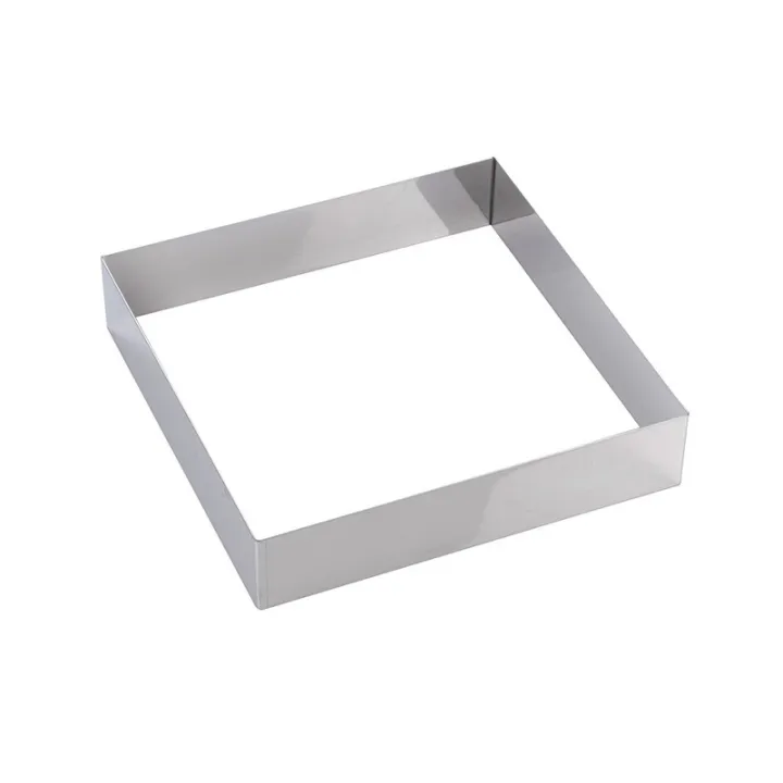 Square cake ring 24 x 24 x 5 cm for fine cakes and sponge cakes