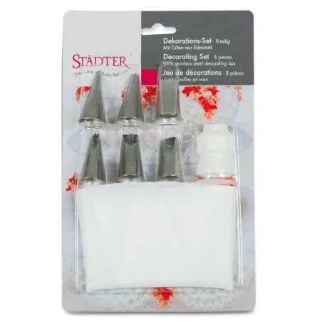 Set di bocchette 8 pezzi per diverse decorazioni sac à poche