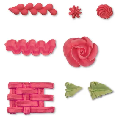 Set de tulle 8 pièces pour diverses décorations injectées