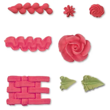 Tulle set 8 pieces for various sprayed decorations