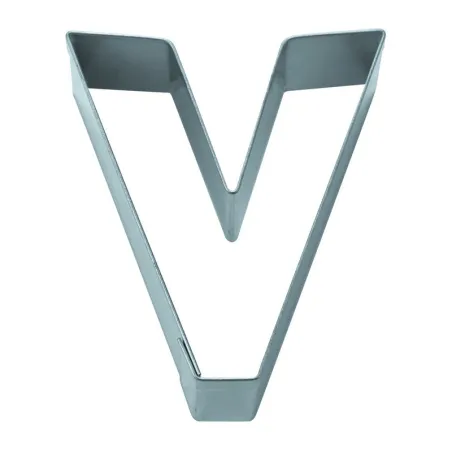Cookie cutter letter V