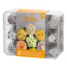 Set de tulle fleurs mix, 12 pièces