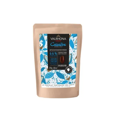 Valrhona dunkle Couverture, Caraibe 66% für hochwertige Schokoladenprodukte