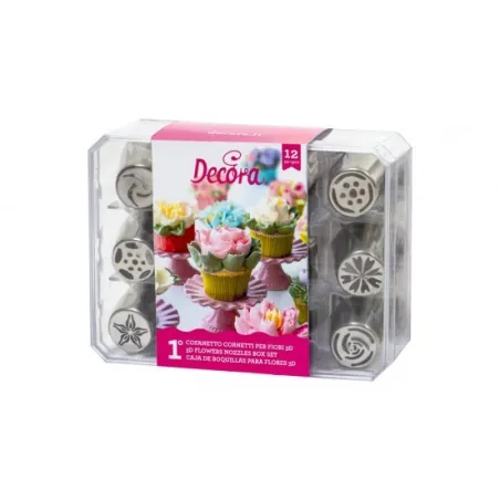 Tulle set flower meadow 12 pieces