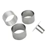 Appetizer and dessert mold with ejector, round