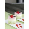Appetizer and dessert mold with ejector, round