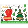 Emporte-pièce sapin de Noël et bottes d'hiver