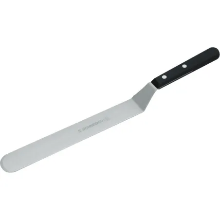 Winkelspatel Maxi mit Holzgriff zum glatten Einstreichen von Torten