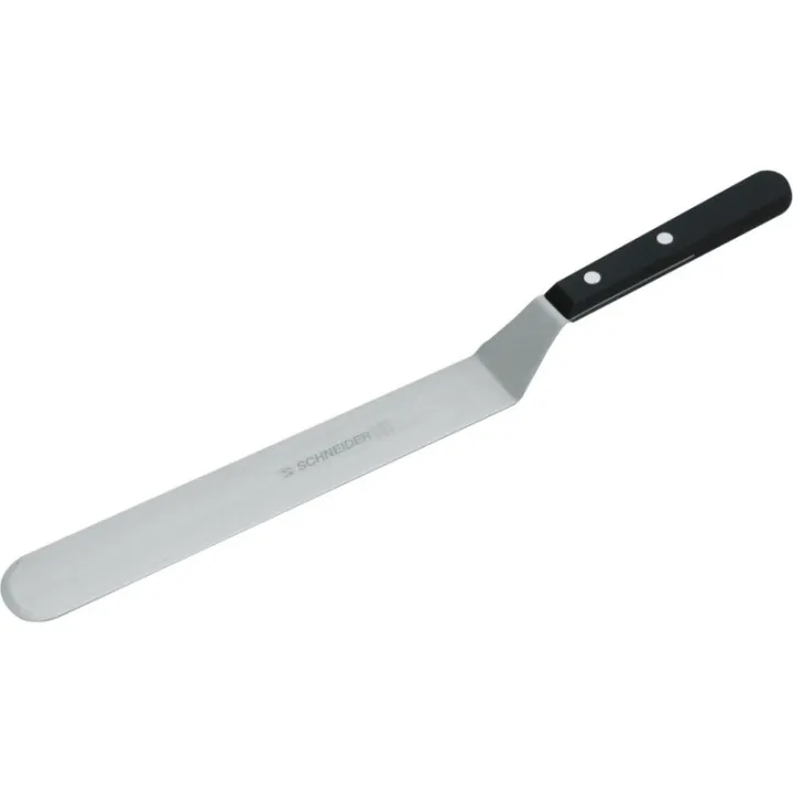 Winkelspatel Maxi mit Holzgriff zum glatten Einstreichen von Torten