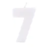Candela numerica 7 bianca per compleanni, anniversari e altre occasioni