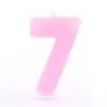 Candela numerica 7 rosa per compleanni, anniversari e altre occasioni