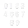 Bougie numérotée 3 Blanc pour anniversaires, jubilés et autres occasions