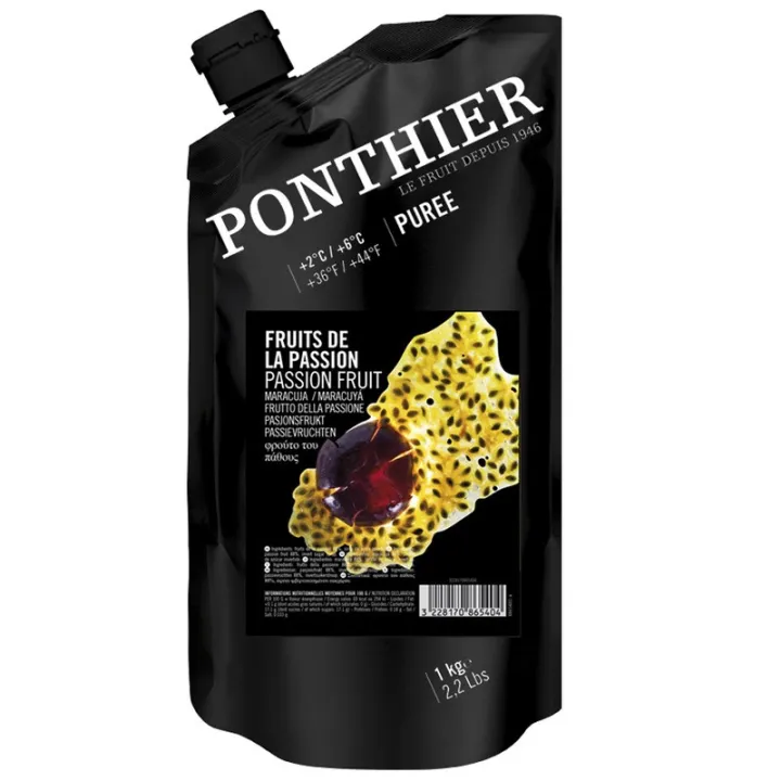 Passion fruit fruit puree, 1 kg deliciously fruity desserts