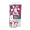 Two-chamber piping bag set for two-tone decorations