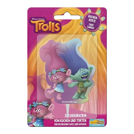 Bougie d'anniversaire Trolls