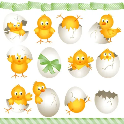 Servietten Funny Chickens, 20 Stück