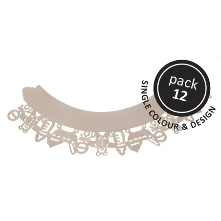 Cupcake Wrapper Baby Pink, 12 pieces