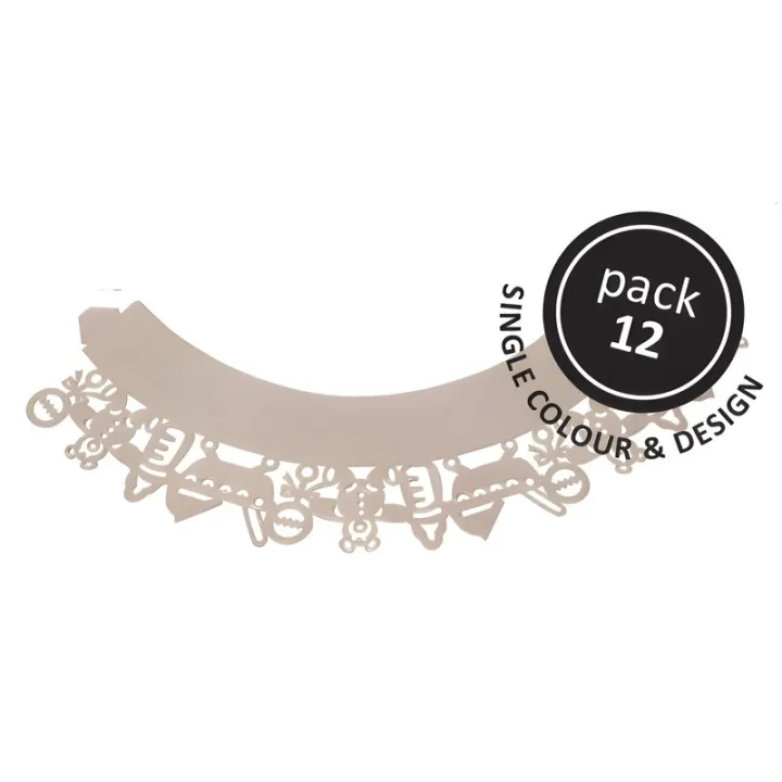 Cupcake Wrapper Bébé Rose, 12 pièces