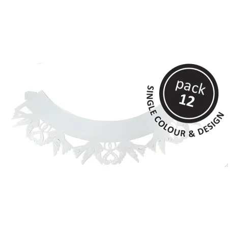 Cupcake Wrapper Doves White, 12 pezzi