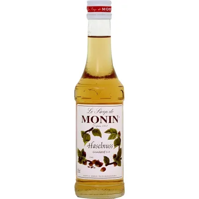 Monin Haselnuss Sirup, 250 ml für Drinks und Tortenfüllungen