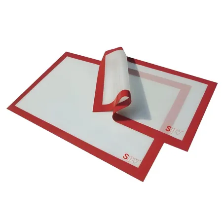 White silicone mat, 52 x 31.5 cm for baking and rolling out