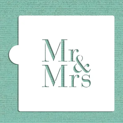 Mr & Mrs Stencil für eine süsse Nachricht auf Ihren Desserts