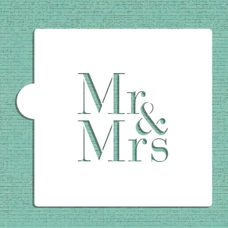 Mr & Mrs Stencil for a Sweet Message on Your Desserts