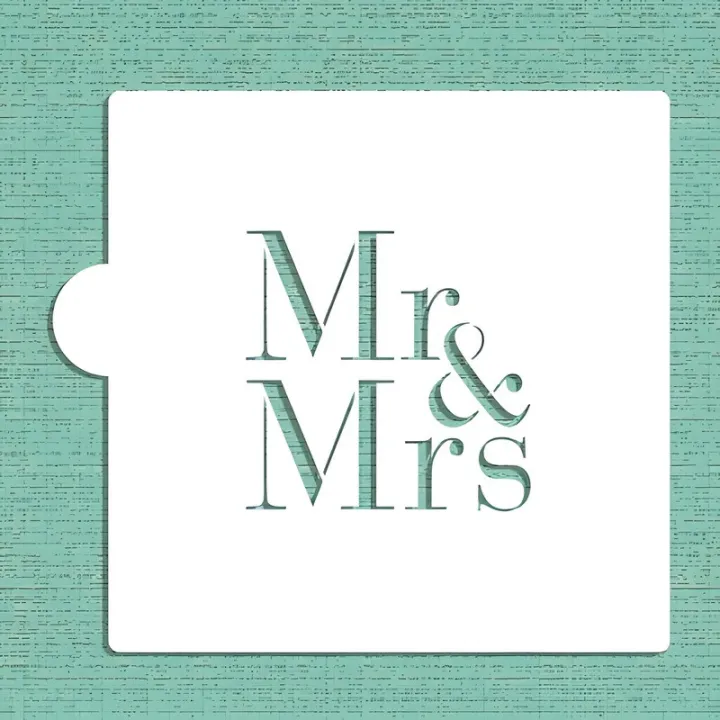 Mr & Mrs Stencil for a Sweet Message on Your Desserts