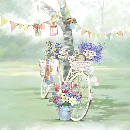 Tovaglioli "Bike Against Tree", 20 pezzi